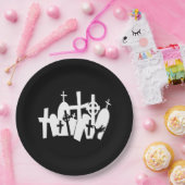 ゾンビ墓地 ペーパープレート (パーティー)