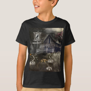 ゾンビ墓地+ラットシナイスタアベハロウィーン Tシャツ