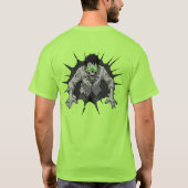 ゾンビ壁破り ホラーギフト Tシャツ (裏面)