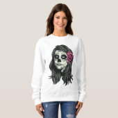 ゾンビ女性のシャツとジャケット スウェットシャツ (正面フル)