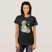 ゾンビ女性ママきれいなハロウィーン Tシャツ (正面フル)