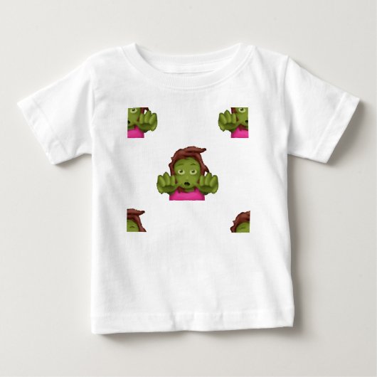 ゾンビ女性 ベビーTシャツ (正面)