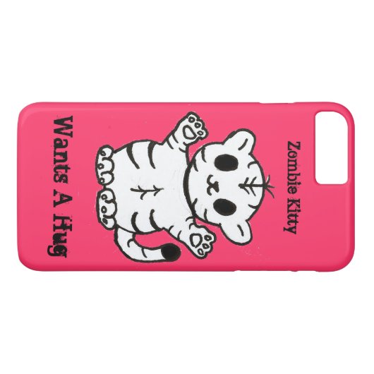 ゾンビ子猫がハグを望む Case-Mate iPhoneケース (裏面(横))