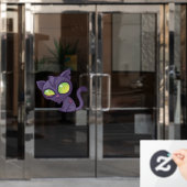 ゾンビ子猫 ウィンドウサイン (オフィスドア)