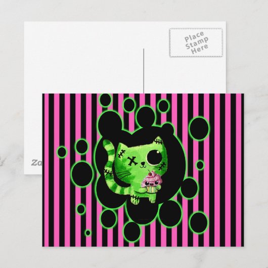 ゾンビ子猫 ポストカード (正面/裏面)
