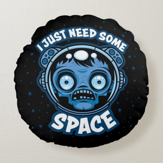 ゾンビ宇宙飛行士は何らかの宇宙を必要とする ラウンドクッション (正面)