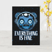 ゾンビ宇宙飛行士素晴らし カード (黄色い花)