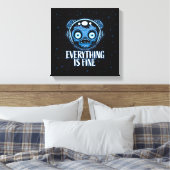 ゾンビ宇宙飛行士素晴らし キャンバスプリント (インサイチュ (寝室))