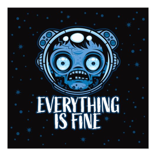 ゾンビ宇宙飛行士素晴らし フォトプリント            (正面)