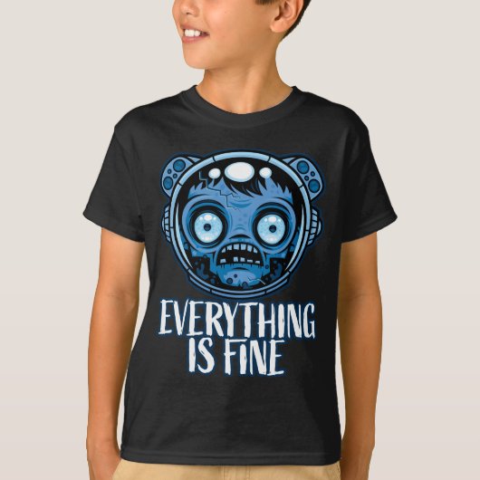 ゾンビ宇宙飛行士素晴らし Tシャツ (正面)