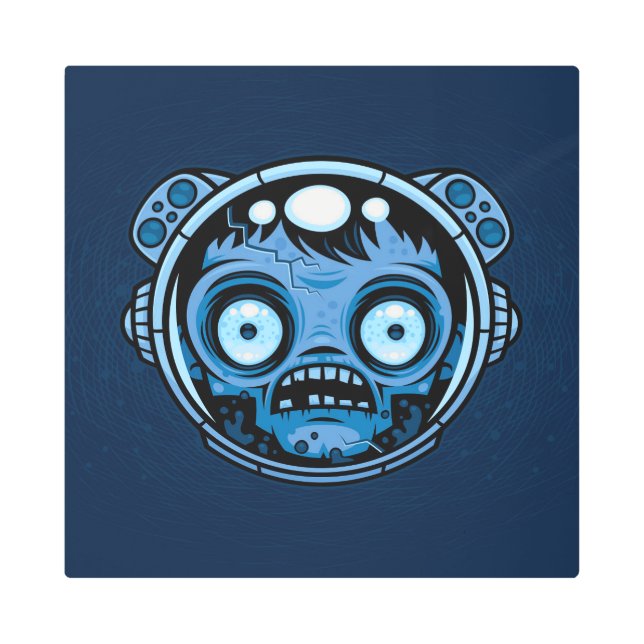 ゾンビ宇宙飛行士 メタルプリント (正面)