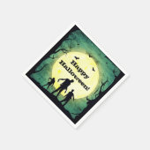 ゾンビ完全に死んでいなズゾンビハローウィンパーティ スタンダードカクテルナプキン (角)