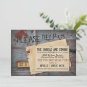 ゾンビ完全に死んでいなハロウィーン |不気味な招待状 招待状 (スタンド正面)