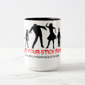 ゾンビ家族のマグ ツートーンマグカップ (中央)