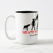 ゾンビ家族のマグ ツートーンマグカップ (左)