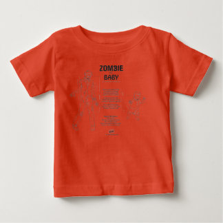 ゾンビ対ベビー ベビーTシャツ