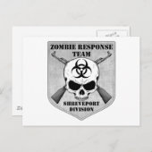 ゾンビ対応チーム：シュリーブポート部門 インビテーションポストカード (正面/裏面)