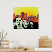 ゾンビ市 ポスター (キッチン)