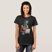ゾンビ幹部：残業 |ハロウィーン Tシャツ (正面フル)