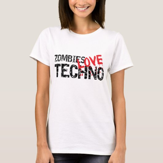 ゾンビ愛テクノ Tシャツ (正面)