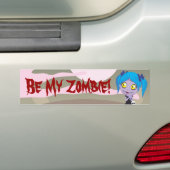 ゾンビ愛 バンパーステッカー (車上)