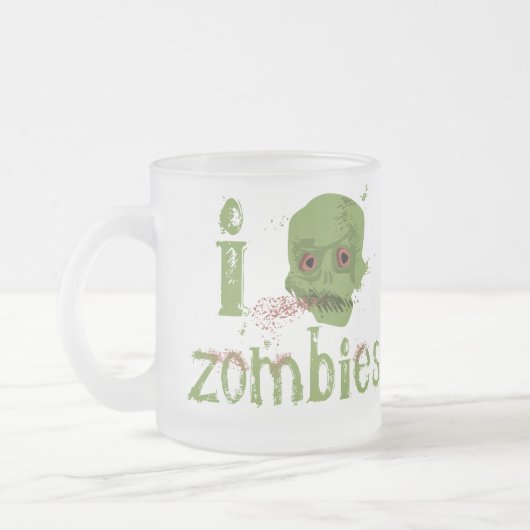 ゾンビ愛 フロストグラスマグカップ (左)