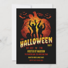 ゾンビ感染ハロウィン 招待状