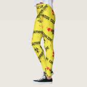 ゾンビ感染注意血液の飛散 レギンス (左)