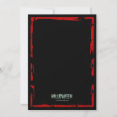 ゾンビ手のハローウィンパーティの招待状 招待状 (裏面)