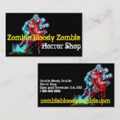 ゾンビ手の大げさに同情する人の名刺 名刺 (正面/裏面)