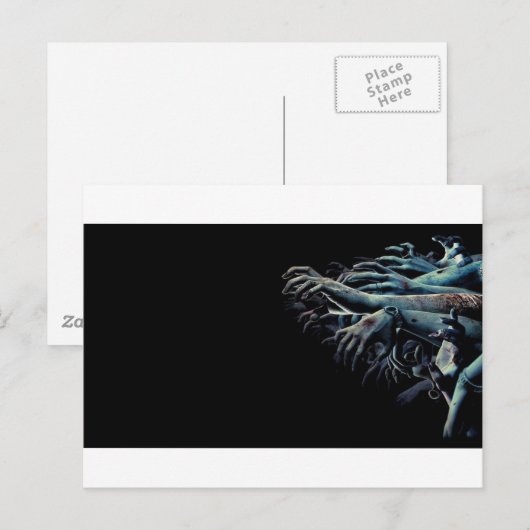 ゾンビ手 ポストカード (正面/裏面)