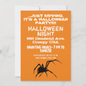 ゾンビ招待状 招待状 (裏面)