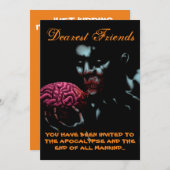 ゾンビ招待状 招待状 (正面/裏面)