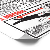 ゾンビ攻撃のイベントで ポスター (角)