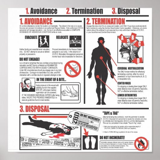 ゾンビ攻撃のイベントで ポスター (正面)