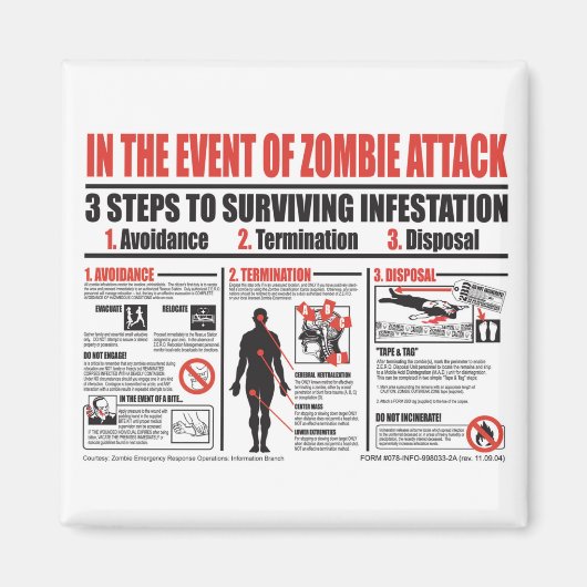 ゾンビ攻撃のイベントで：マグネット マグネット (正面)