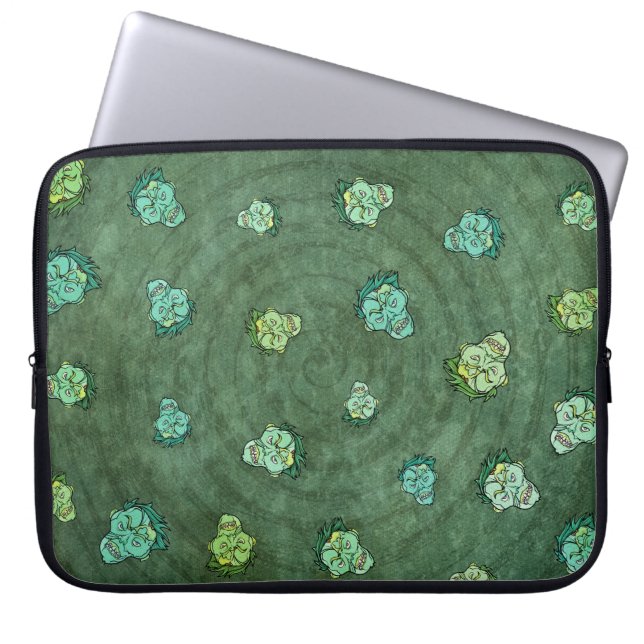 ゾンビ攻撃新学期パタモダンーン ラップトップスリーブ (正面)