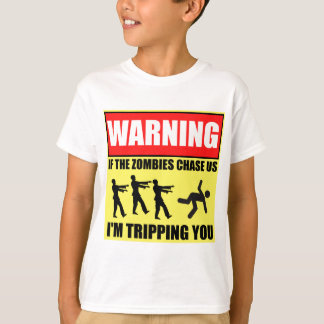 ゾンビ旅行の警告標識 Tシャツ