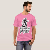 ゾンビ来に出て食べ物を与えい Tシャツ (正面フル)