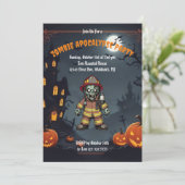 ゾンビ消防士。ゾンビアポカリプスパーティー 招待状 (スタンド正面)