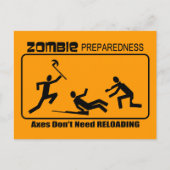 ゾンビ準備軸の再ロードデザイン ポストカード (正面)