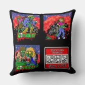 ゾンビ漫画のパターン クッション (裏面)