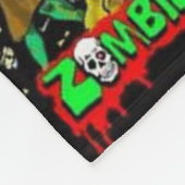 ゾンビ漫画のパターン フリースブランケット (角)