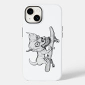 ゾンビ犬、スケートボード上の私の小さな素敵な犬 Case-Mate iPhoneケース (裏面)