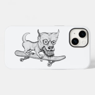 ゾンビ犬、スケートボード上の私の小さな素敵な犬 Case-Mate iPhone 14ケース