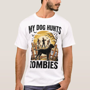 ゾンビ狩りの犬 ビンテージ・ハロウィンTシャツ_1 Tシャツ