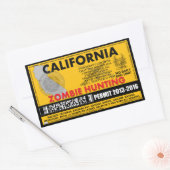 ゾンビ狩り許可済みカリフォルニア 長方形シール (封筒)
