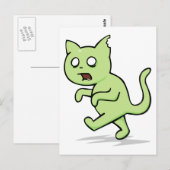 ゾンビ猫が復活 ポストカード (正面/裏面)