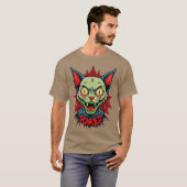 ゾンビ猫の恐怖 Tシャツ (正面フル)
