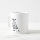 ゾンビ猫の灰色 コーヒーマグカップ (正面左)